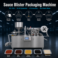 Mesin Pengemas Blister Alu-Plastik Otomatis untuk Pasta Cair, Saus, Madu, Selai, Kecap, Keju, Mentega 10-33CPM