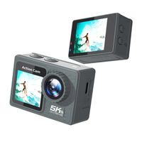 Caméra vidéo d'action 5K Anti-secousse WIFI caméra de cyclisme en plein air 2 pouces double écran plongée Sport DV caméra étanche