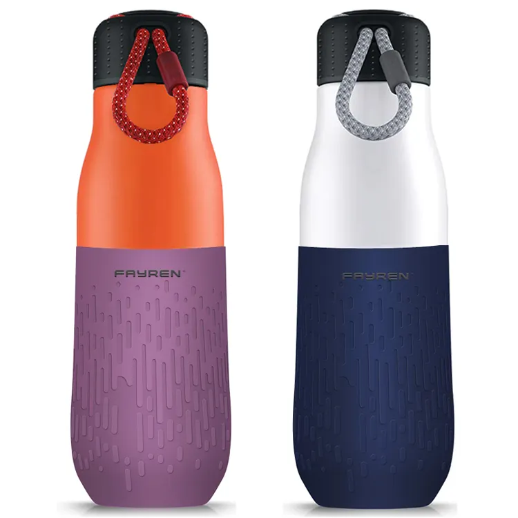 Eco friendly bpa free leak proof double wall stainless steel metal wide mouth gym thermos drinking water bottle promotional