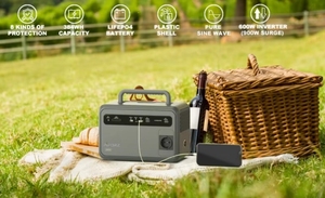 Generador Solar Portátil de 300 Vatios, Sistema de Almacenamiento de Energía con Cargador Inalámbrico, Unidad de Energía Portátil - Product Image 2