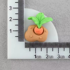 Simpatico cartone animato paradiso coniglio a schiena piatta tornante in resina stile artificiale vita rurale per bambini fatti a mano - Product Image 6
