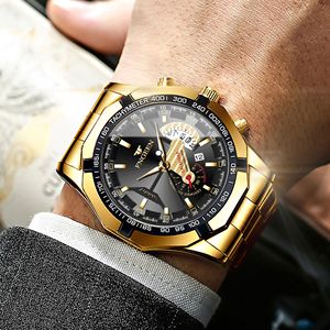 Fenzun Quartz Watch 13mm Analog Waterproof Chronograph Tachymeter Date Luminous Hands Deployment Clasp Stainless Steel Band - Product Image 3