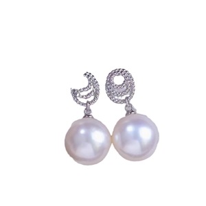 Accessoires en argent S925 pour la création de bijoux, plateau vide avec perles rondes de 8 à 13 mm, crochet d'oreille, bijoux tendance - 22330 - Product Image 5