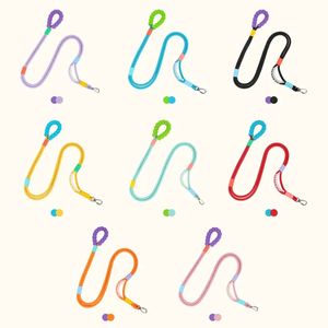 2025年 新デザイン 高級 ハンズフリー 犬用ロープリード 長さ調節可能 ポリエステル製リード 小型犬 中型犬 大型犬対応 - Product Image 1