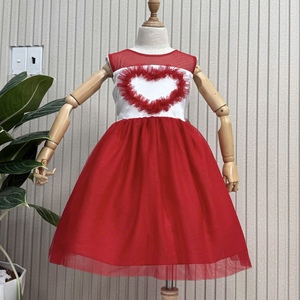 Odm Cung Cấp Tùy Chỉnh Dễ Thương Mô Hình Trái Tim Công Chúa Ngắn Ăn Mặc Cho Cô Gái Đáng Yêu Trẻ Em Bên Ăn Mặc Ưa Thích Ăn Mặc Cho Trẻ Em - Product Image 2
