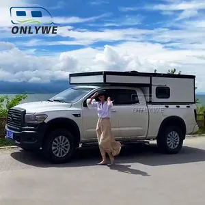 Onlywe Outdoor Offroad Pickup Wohnwagen Caravan Camper Aluminum Small Pick Up Truck Bed Campers For Sale