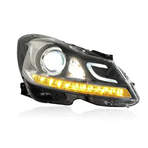 Sistema de iluminação do farol LED para faróis Mercedes Benz W204 2011-2013 para C180/C200/C220