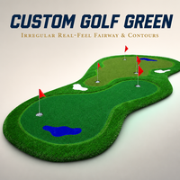 Tapis d'entraînement de golf, mini-green de golf, green de putting simulé 200*400