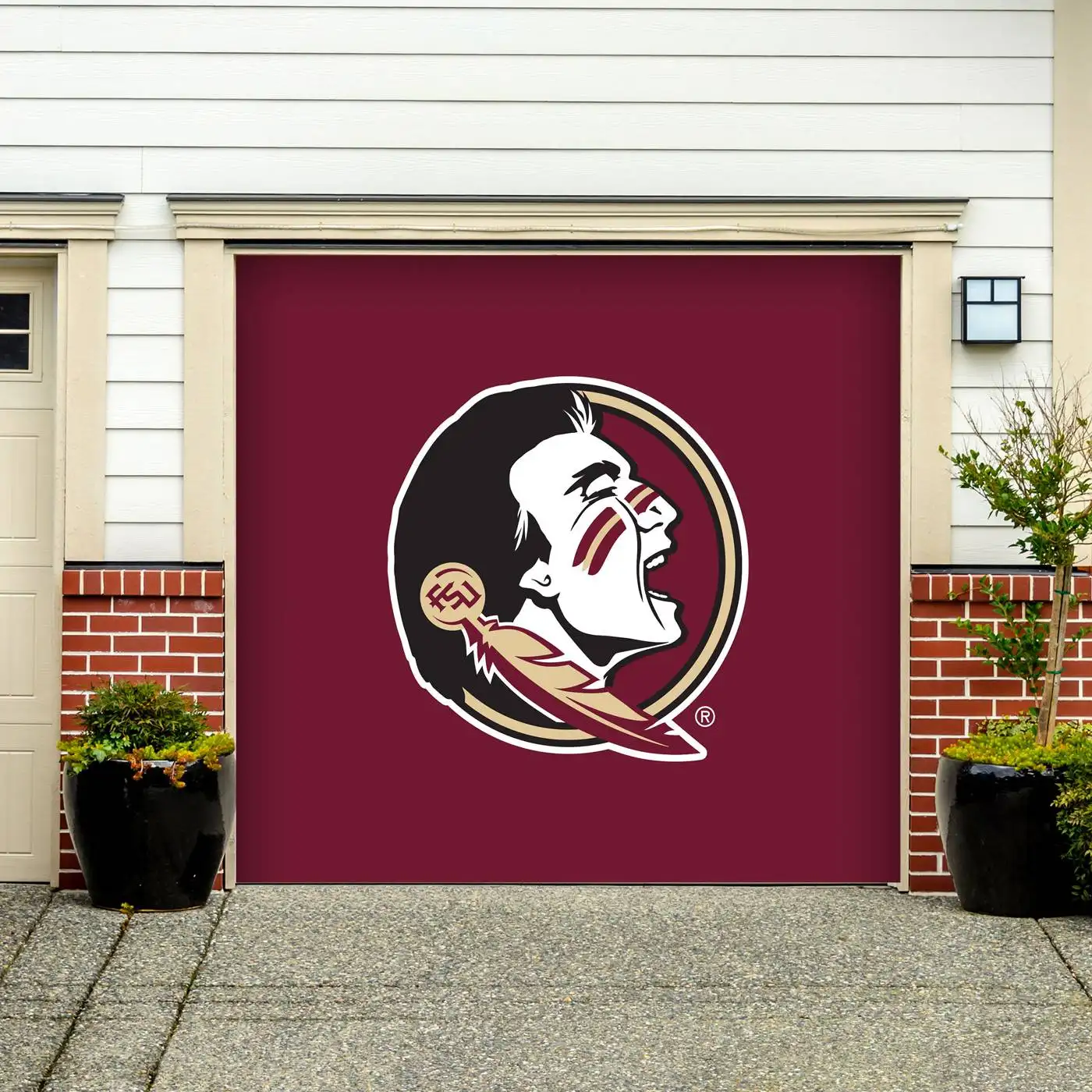 Florida State Seminoles Single Garage Door Banner Door Mural Outdoor Decoration