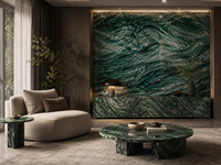 Dalles de quartzite vert Lapponia pour plans de travail de cuisine, îlots, comptoirs, tables à manger, bureaux et buffets, meubles de salle de bain