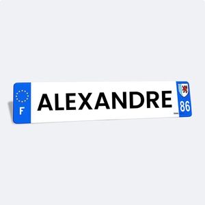 Placa con Nombre Personalizada - Placa Decorativa de 520 x 110 mm para Auto - Garaje - Camión - Resistente a los Rayos UV y a la Intemperie - Product Image 5