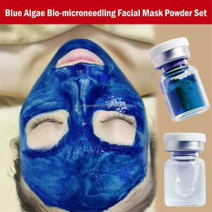 Maschera in Polvere Esfoliante per la Pelle con Spugna Idrolizzata e Alghe Marine Blu, Set per la Cura della Pelle Anti-Acne con Spicule <span class=keywords><strong>di</strong></span> Alghe per Bio-microneedling - Product Image 1
