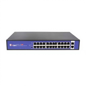 250W Power Supply 24 Ports PoE Switch with Gigabit Uplink RJ45 Port Network Switches for Wireless <b>IP</b> <b>Camera</b> - Product Image 3