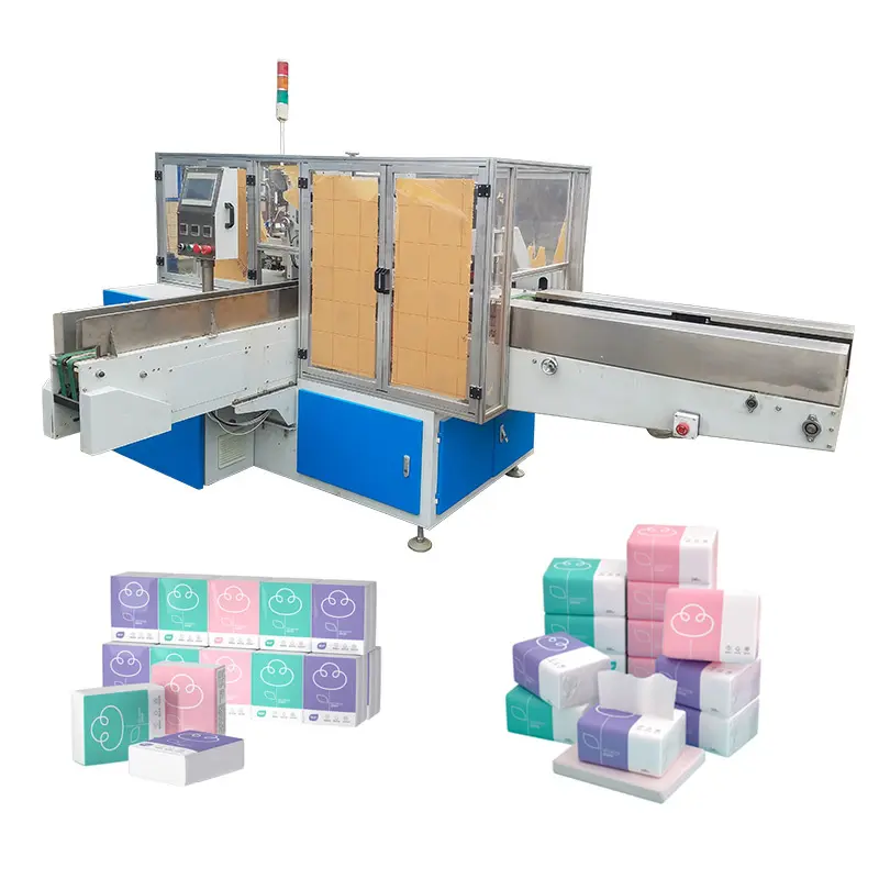 Voll automatische Fabrik preis Facial Tissue Paper Box Bag Packing Making Machine
