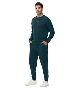 Survêtement de nuit pour hommes Survêtements athlétiques à manches longues 2 pièces tenue de course à pied Jogging vêtements de détente décontractés ensembles de costumes de sport - Product Image 6