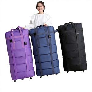 Sac de voyage extensible 22 <span class=keywords><strong>25</strong></span> 31 pouces, sac de transport pour l'enregistrement à l'aéroport, pliable, grande capacité, S M L, sac à dos extra large, <span class=keywords><strong>bagage</strong></span> de rangement avec roulettes - Product Image 4