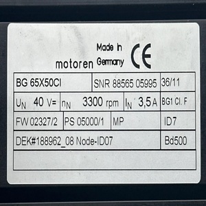มอเตอร์ CI 65X50 ของแท้ 100% ใหม่เอี่ยม 24V 3065 รอบต่อนาที - Product Image 1