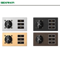 Système d'automatisation domestique intelligent KNX en aluminium SEXANKA avec panneau de commande mural à température personnalisable