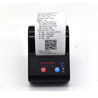 Printer tanpa tinta genggam 2 inci, Printer tanda terima termal 58mm, mesin Printer Label Mini portabel dapat terhubung Bluetooth