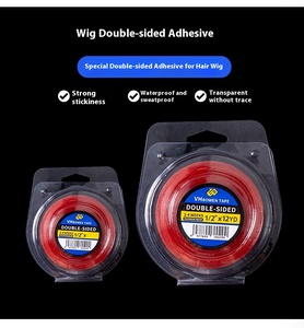 Cinta Adhesiva de Alta Viscosidad <span class=keywords><strong>para</strong></span> <span class=keywords><strong>Pelucas</strong></span>, en Caja, <span class=keywords><strong>para</strong></span> <span class=keywords><strong>Hombres</strong></span>, Resistente al Agua, Adhesivos Plásticos Especiales, Color Rojo, <span class=keywords><strong>para</strong></span> <span class=keywords><strong>Pelucas</strong></span> de Bloqueo Capilar - Product Image 6