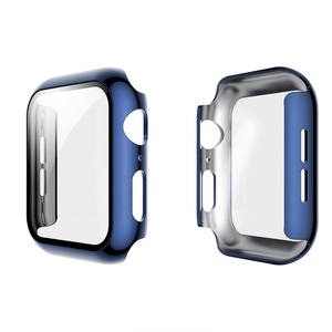 Protector de pantalla de reloj ultrafino 2 en 1, cubierta protectora de PC para Apple Watch, vidrio templado de 44/42/40/38MM, novedad de 2020 - Product Image 4