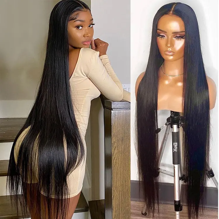 Wholesale Raw Brazilian Hair HD Lace Front Wig,Virgin Cuticle Aligned Hair Full Lace Wig,13x6 Lace Frontal Wig For Black Women