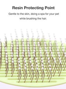 Self-Cleaning Pet <b>Massage</b> Pet <b>Cat</b> Brush Curved <b>Massage</b> Needles Pet Brush with a Release Button - Product Image 4