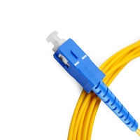 Câble de brassage fibre optique monomode simplexe SC/UPC-SC/UPC 2,00 mm 5 m avec gaine PVC pour télécommunications