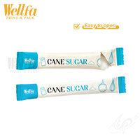Sachet refermable personnalisé avec logo, qualité alimentaire, pour sucre en poudre 5g, sachet à fermeture éclair avec fenêtre, sac de 1kg pour assaisonnement, sel de table pur, pochette à fond plat