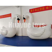 Grande oie blanche flottante de 3m, animaux gonflables, jouet de cygne blanc, grand modèle pour décoration commerciale ou commerciale