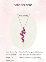 Ensemble de boucles d'oreilles en argent S925 plaqué or blanc avec rubis cultivés en laboratoire et coquillages naturels roses français pour fiançailles, mariage, anniversaire