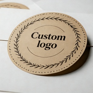 OEM Die-Cut Self-Adhesive Kraft Paper Sticker Custom Size Shape QR Code for Sauce Bottle Jar Cap Sealing <b>Packaging</b> <b>Labels</b> - Product Image 4