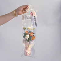 KIVA Nouveau Bouquet de Fleurs au Crochet Fini, Ornements au Crochet Tricotés à la Main, Bouquet de Fleurs au Crochet