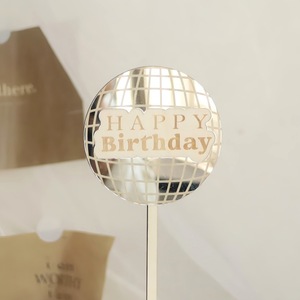 Honey And Sweetness Acrylic <b>Cake</b> Topper 2.5mm Wood 0.8mm Acrylic Round Birthday <b>Decorations</b> Party <b>Supplies</b> - Product Image 4