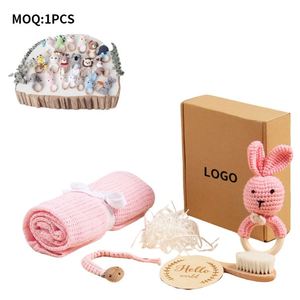 Coffret Cadeau Personnalisé pour Bébé Nouveau-né avec Animaux (Lion, Lapin, Ours, Cerf, Dinosaure, Éléphant) - Grande Boîte avec Emballage Cadeau - Product Image 3