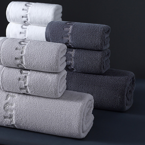 Toallas de algodón con logotipo personalizado, juegos de toallas de hotel de lujo, suaves y altamente absorbentes para ducha, piscina, Spa, gimnasio, toalla de mano para uso diario - Product Image 3
