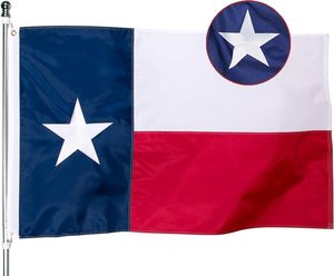 <span class=keywords><strong>Bandera</strong></span> bordada de alta calidad del estado de Texas 3x5 <span class=keywords><strong>Bandera</strong></span> de nailon Oxford de alta resistencia Ojales de latón de colores vivos y dobladillo de 4 puntadas - Product Image 1