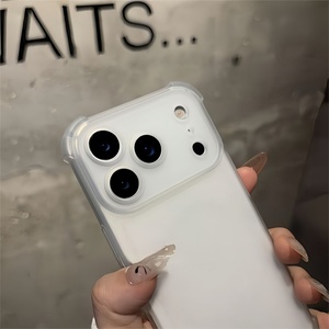 เคสใส TPU สีดำคริสตัลสำหรับเลนส์กล้อง iPhone 17 Pro Max, เคสโทรศัพท์ iPhone 17 สีดำด้าน TPU - Product Image 5
