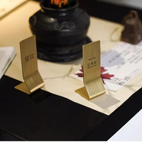 Support de numéro de table personnalisé en acier inoxydable pour restaurant, comptoir, identification en métal, logo, petites quantités acceptées