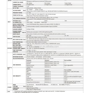 Driver LED Meanwell XLG-150-L-AB 150W, entrée 120~214V, étanche IP67, dimmable, transformateur haute tension 110V - Product Image 4