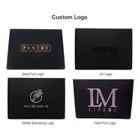 Cajas de envío de cartón corrugado negro personalizadas ecológicas Embalaje de papel de impresión en color de laminación mate