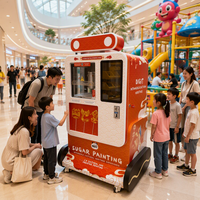 Distributeur automatique de bonbons Panda SU4 AI avec imprimante à sucre pour les points de vente commerciaux