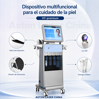 Appareil de beauté professionnel pour hydrodermabrasion verticale, jet d'eau et d'oxygène, peeling à bulles fines