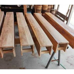 <span class=keywords><strong>Poutres</strong></span> en faux olivier en U, 3 faces, en bois massif, style traditionnel vintage, pour décoration intérieure, finition naturelle rustique, durables et écologiques - Product Image 3
