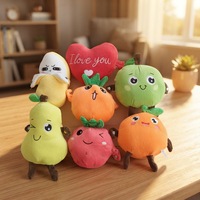 Vente en gros : Jouet interactif musical pour piano parent-enfant, poupée en peluche électrique à induction Fraise Banane, en coton PP, 11-30 cm