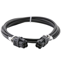 Arnés de Cableado Mini-Fakra Tipo A Negro 4 en 1 Hembra LVDS, Conversión a Arnés de Cableado SMA/FAKRA Macho a Hembra
