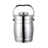 Boîte à lunch isotherme en acier inoxydable, grande capacité, portable, compartiments multiples, bento pour étudiants