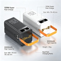 Station d'alimentation portable pour le camping et la randonnée en plein air, 200000 mAh, 1200 W, charge rapide, grande capacité, batterie externe