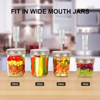 Kit de 3 vannes de fermentation haute transparence avec joints en silicone pour la conservation, la brasserie, la fabrication de vin, la fermentation du choucroute et du kimchi