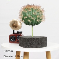 Cactus artificiel tropical Sky Ruler pour intérieur/extérieur, simulation de cactus en plastique en pot, ornements pour décorations de vitrine